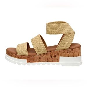 🆕 Stretch Cork Wedge Sandals